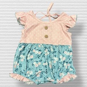 Marie Nicole Floral Bubble Romper